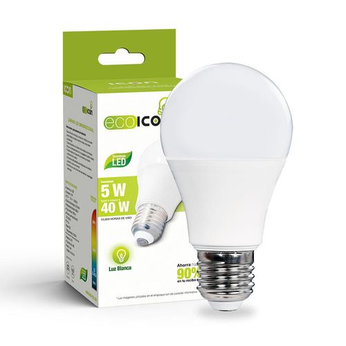 ICON Pack 20 Focos LED 5W E26 Luz Blanca Fría 6500K Ilumina 40W