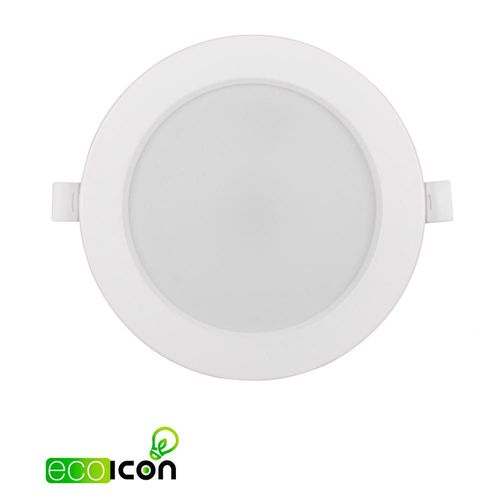 ICON Downlight ECO LED Empotrable 12W Luz Cálida 3000K Pack 20 Piezas