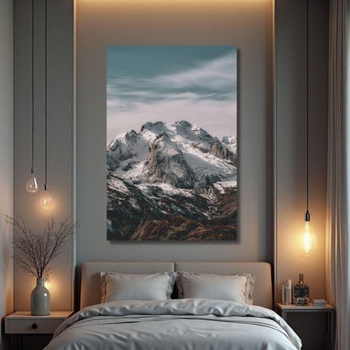 Cuadro Decorativo Paisaje 80x122cm Cima Glaciar