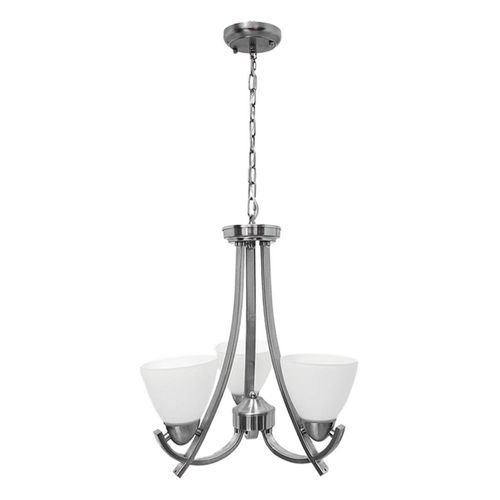 Lampara De Techo Luz Ideal, Candil Silver 3 Luces.