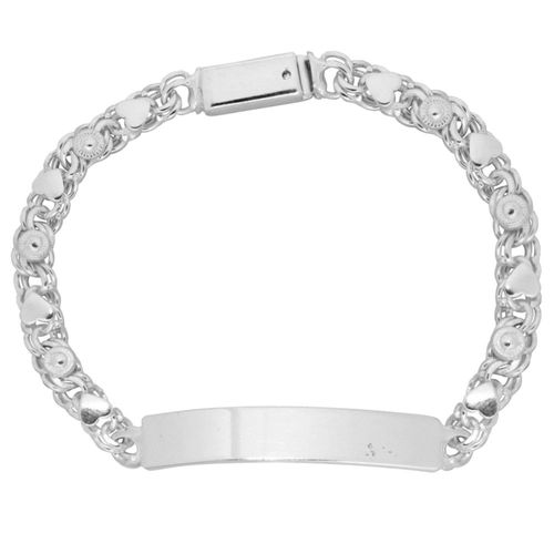 Esclava Circulo Corazon 18cm Plata 925 Horoz EP565