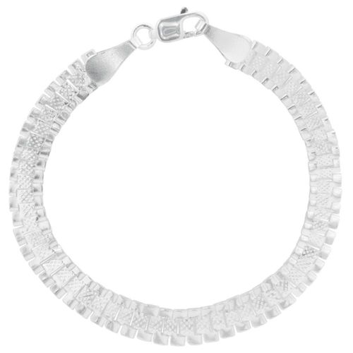 Pulsera Combinada tipo reloj 18cm Horoz Plata .925 EP578