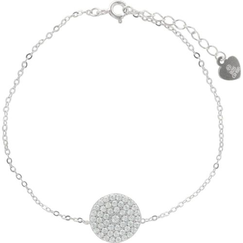 Pulsera Circulo Circonias 18cm Plata .925 Horoz EP914
