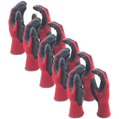 Guantes Rojos de Trabajo Pesado MXGOR-015 GlovesRed Guantes Rojos para Cortar Metales