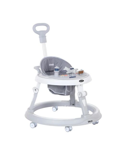 Andadera Vera Barra Para Empuje Charola Electrónica Gris