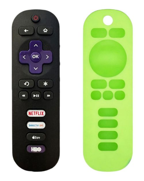 Control Compatible Con Roku Tv Hisense Atvio HkPro Mas Funda
