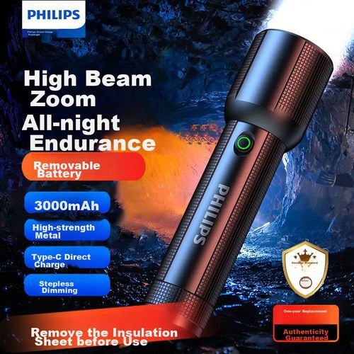 Linterna PHILIPS SFL2203 LED recargable aluminio para exterior