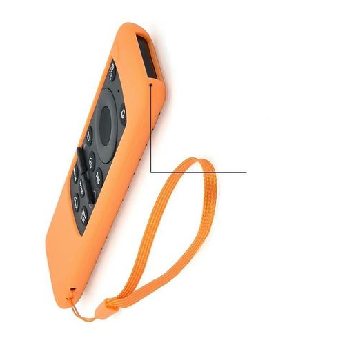 Funda de silicona para control solar samsung QLED NARANJA