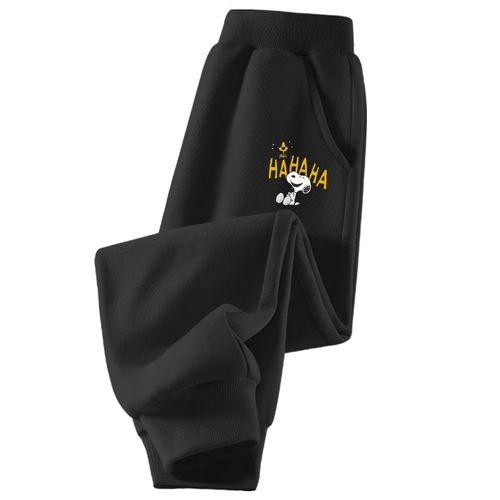 Pants Snoopy Laughter Negro Para Niño