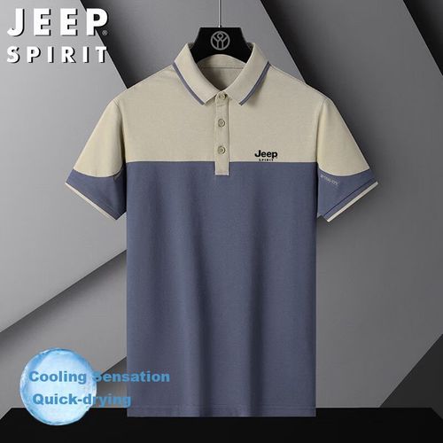 Playera Polo Jeep Spirit Gris Para Hombre