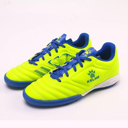 Tenis Kelme Tacos Tf Para Césped Artificial Amarillo Y Azul Para Hombre