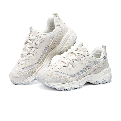 Tenis Skechers D'Lites 894282 Con Aumento De Altura Blanco Para Hombre