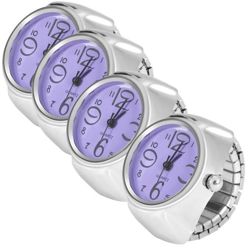 Joyería con reloj MXTLP-004 TempusPurple Anillo con reloj integrado