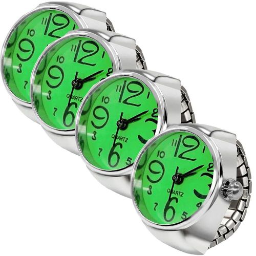 Anillo con reloj para mujer MXTGG-004 TempusGreen Moda con reloj verde