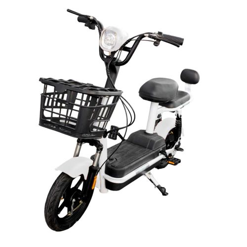 Moboss Bicicleta Electrica para Adultos Bicimoto Electrica Potencia Maxima del Motor 350 W Bateria 48V 13AH Prince Blanca