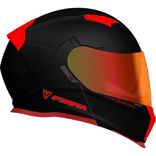 Casco Abatible Tera Chroma Negro Extra Grande