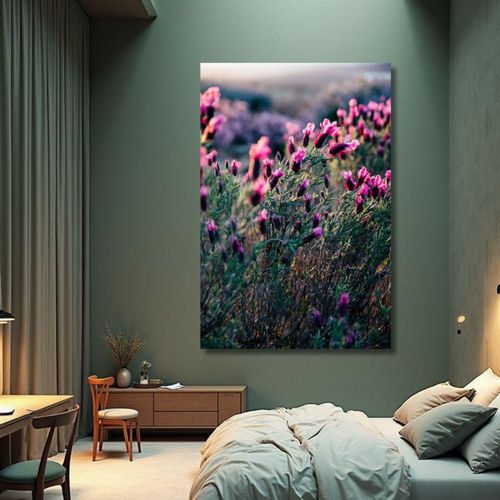 Cuadro Decorativo Planta 80x122cm Lavanda Velvet