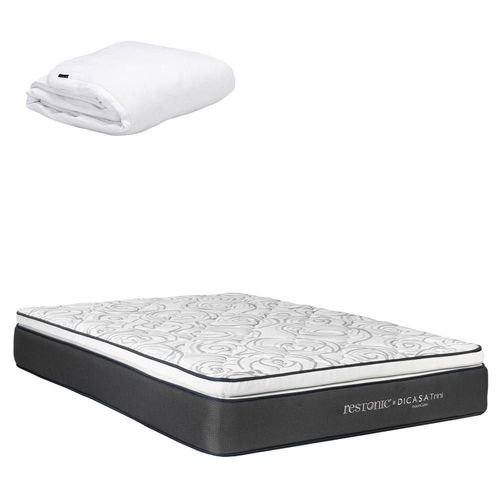 Colchón Queen Size Dicasa Trini + Protector de Colchón Cloud CZD