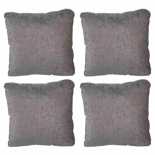 Set de 4 Cojines Decorativos Dicasa ZitaOne Niz Gris Oscuro CZD