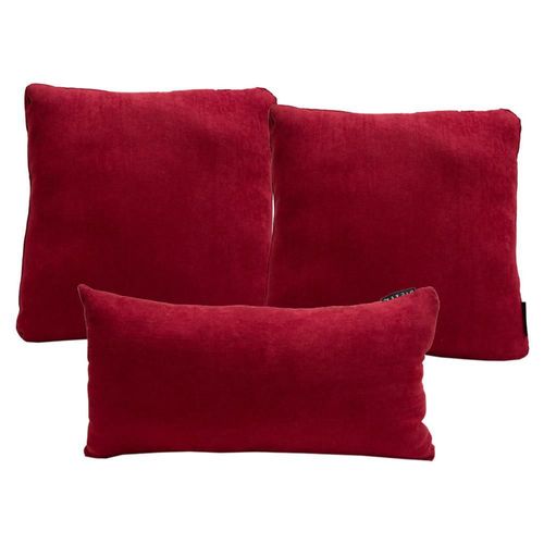 Set de 3 Cojines Decorativos Red 2 ZitaOne + 1 DeltaOne Rojo CZD