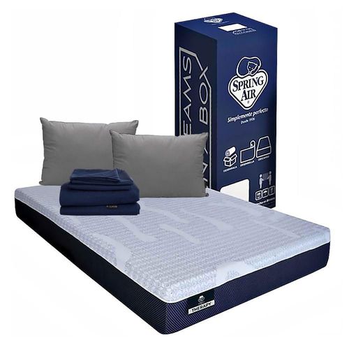 Colchón King Size en caja Therapy + Almohadas 2Pack+ Sábanas Softy CZD