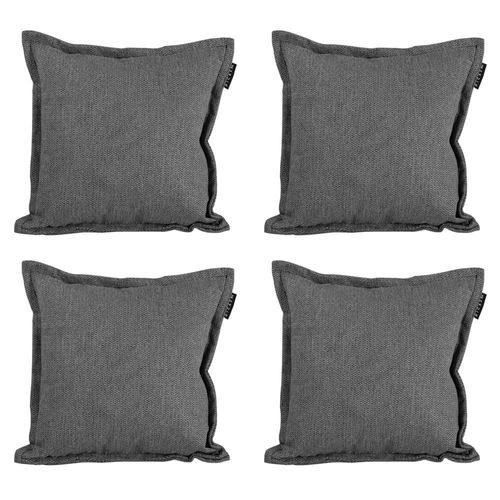 Set de 4 Cojines Decorativos Dicasa Rivoli KappaOne Gris CZD