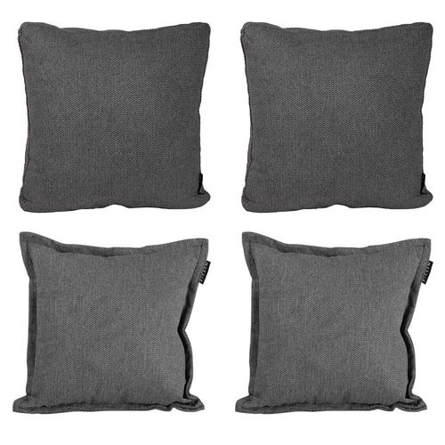 Set de 4 Cojines Decorativos Dicasa 2 KappaOne + 2 ZitaOne Gris CZD