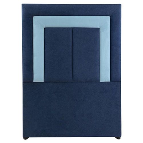 Cabecera Individual Dicasa Bora Azul Marino con franja Azul Claro CZD