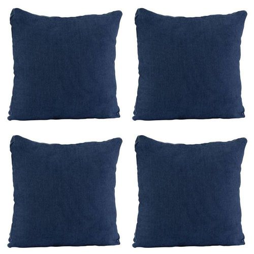Set de 4 Cojines decorativos Dicasa ZitaOne Azul Marino CZD