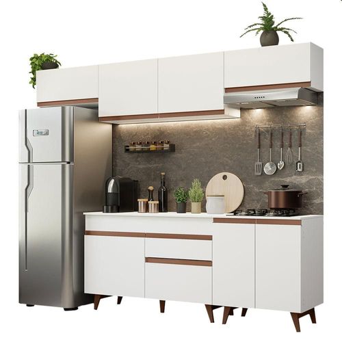 Cocina Integral Completa 260 cm Reims Blanco Madesa 10