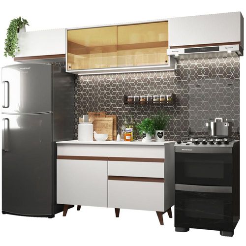 Cocina Integral Compacto 260 cm Reims Blanco Madesa 03