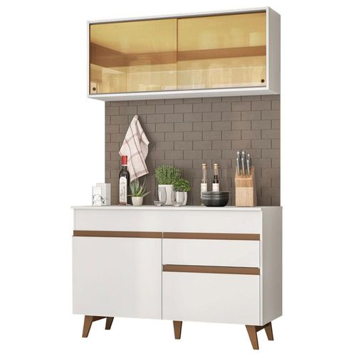 Cocina Integral 120cm Reims Madesa 01 Blanco