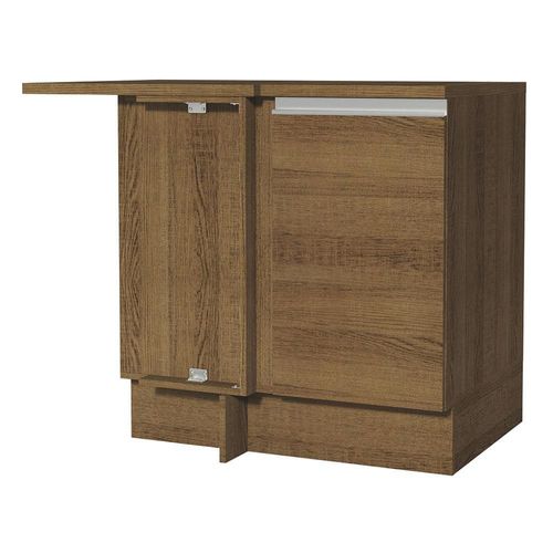 Gabinete bajo Cocina Esquinero Madesa Glamy 1 Puerta Marron
