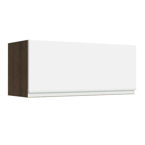 Alacena Madesa Glamy 80 cm 1 Puerta Basculante Marron/Blanco