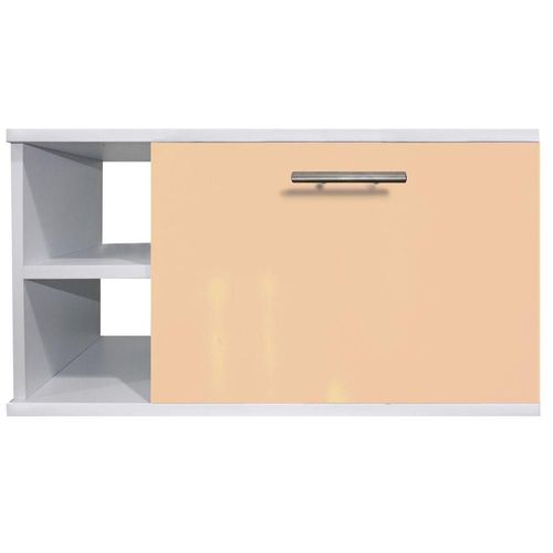 Gabinete Baño Moderno Ensamblado Mdf Elegante Vinil Beige