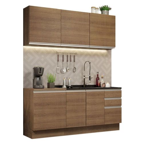 Cocina Integral 180cm Glamy Madesa 05 Marron