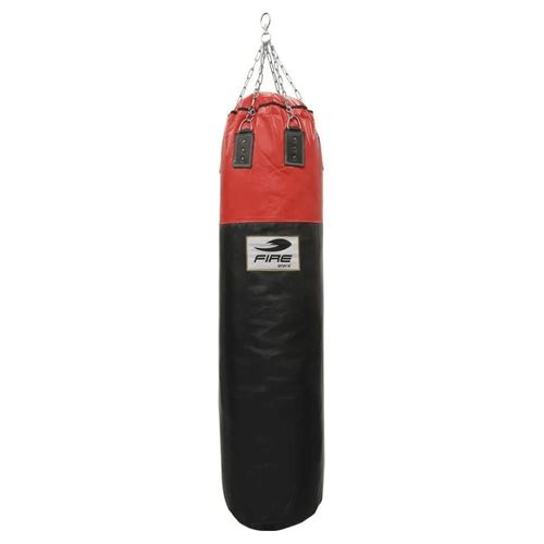Costal de Box Fire Sports PU Banana MMA Rojo-Negro sin relleno