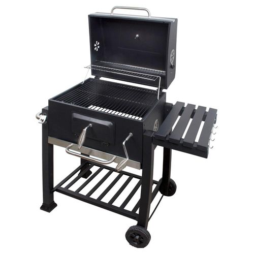 Asador Ahumador Carbon Para Carne Parrilla Resistente Acero Jardimex