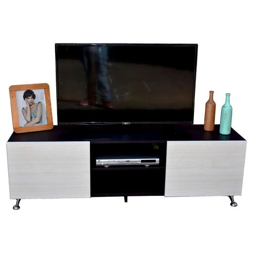 Centro de Entretenimiento Italy, Practico, Mueble para TV, Hogare, Wengue Blanco