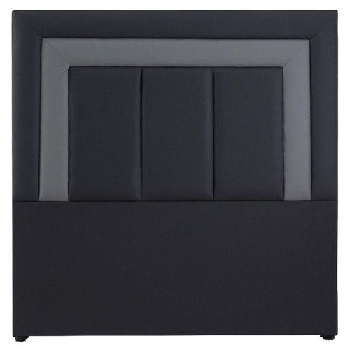 Cabecera Matrimonial Dicasa Vento Negro con Gris RGH