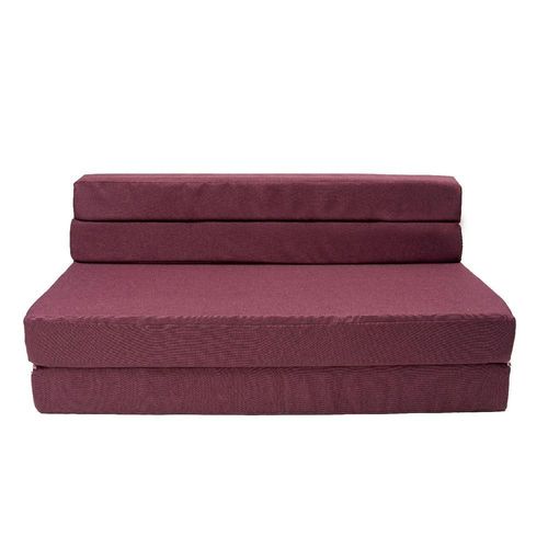 Sofá Cama Matrimonial Cozy Rosa oscuro En un Segundo de Sofá a Cama