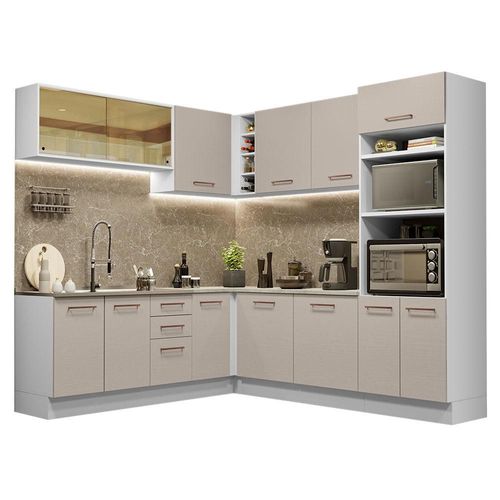 Cocina Integral de Esquina 459 cm Agata Madesa 01 BC
