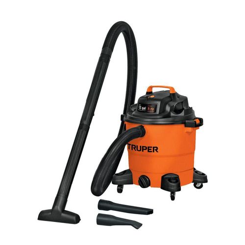 Aspiradora de solidos y liquidos de 12 gal plastica Truper ASP12