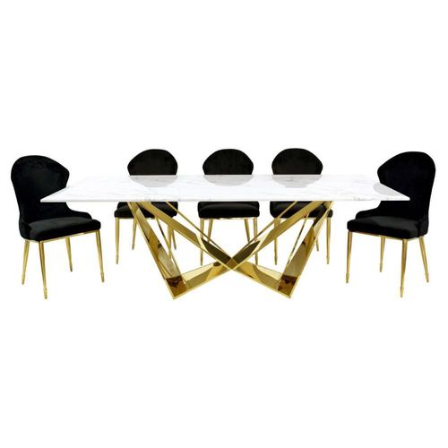 Mesa de Comedor Amli - Dorado