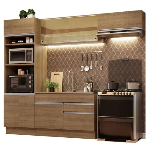 Cocina Integral 270cm Glamy Madesa 11 Marron