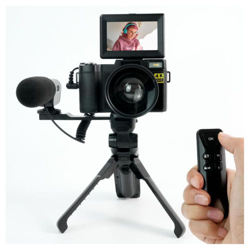 Camara Digital VAK P01 LCD 3' 48mp 4K TRIPIE CONTROL MICROFONO