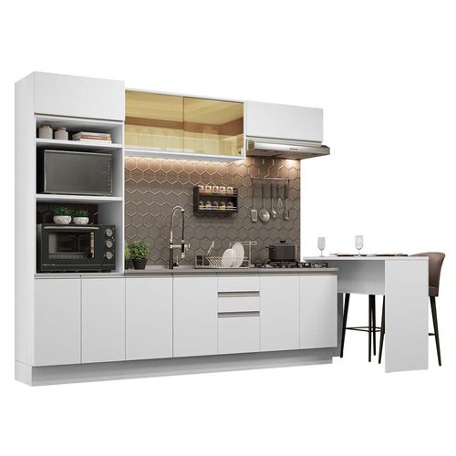 Cocina Integral Completa 315 cm Glamy Blanco Madesa 01