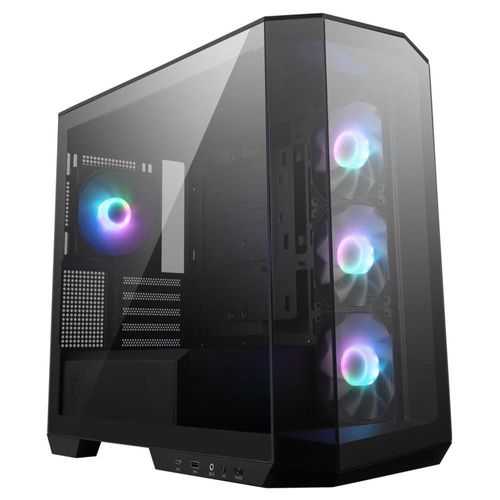 Gabinete Gamer MSI MAG PANO M100R PZ Micro ATX 4 Fan USB-C ARGB Negro