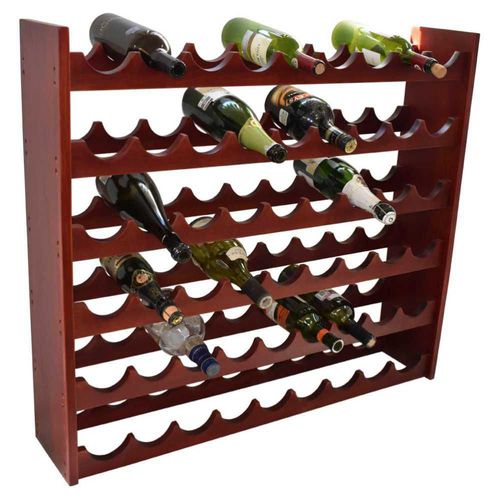 Cava para 54 Botellas de Madera Hogare Caoba