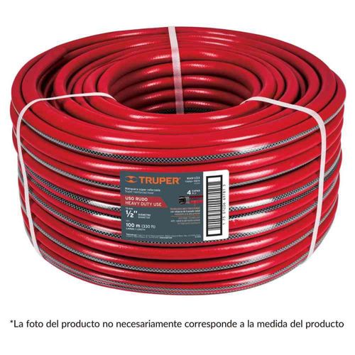 Manguera 3/4', super reforzada, 4 capas, 100 m Truper 11127
